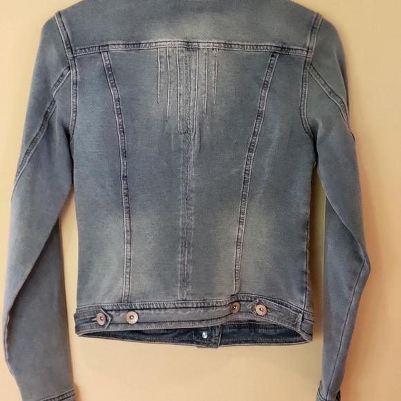 DENIM Fitted Jacket by "cream" sz. XS, Designer Jean Jacket NWT - Picture 3 of 12